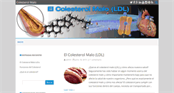 Desktop Screenshot of colesterolmalo.com